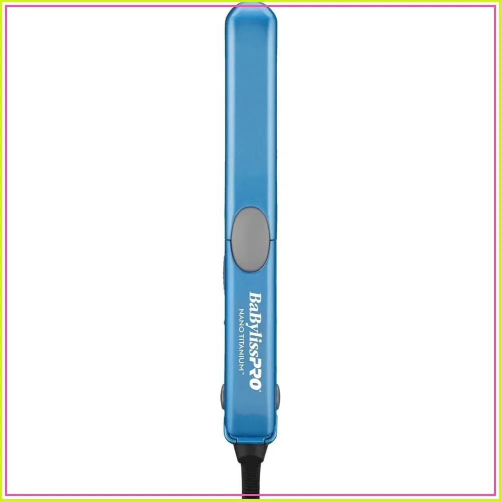 Mini Flat Iron Hair Straightener, 1/2-Inch Plates for Short Styles & Touch-Ups, Blue