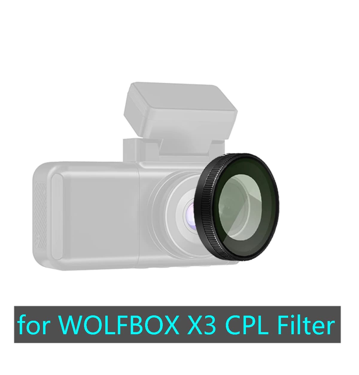 CPL HD filter for Dash Cam WOLFBOX X3, Anti-dust and Anti-reflective protection for HD lenses