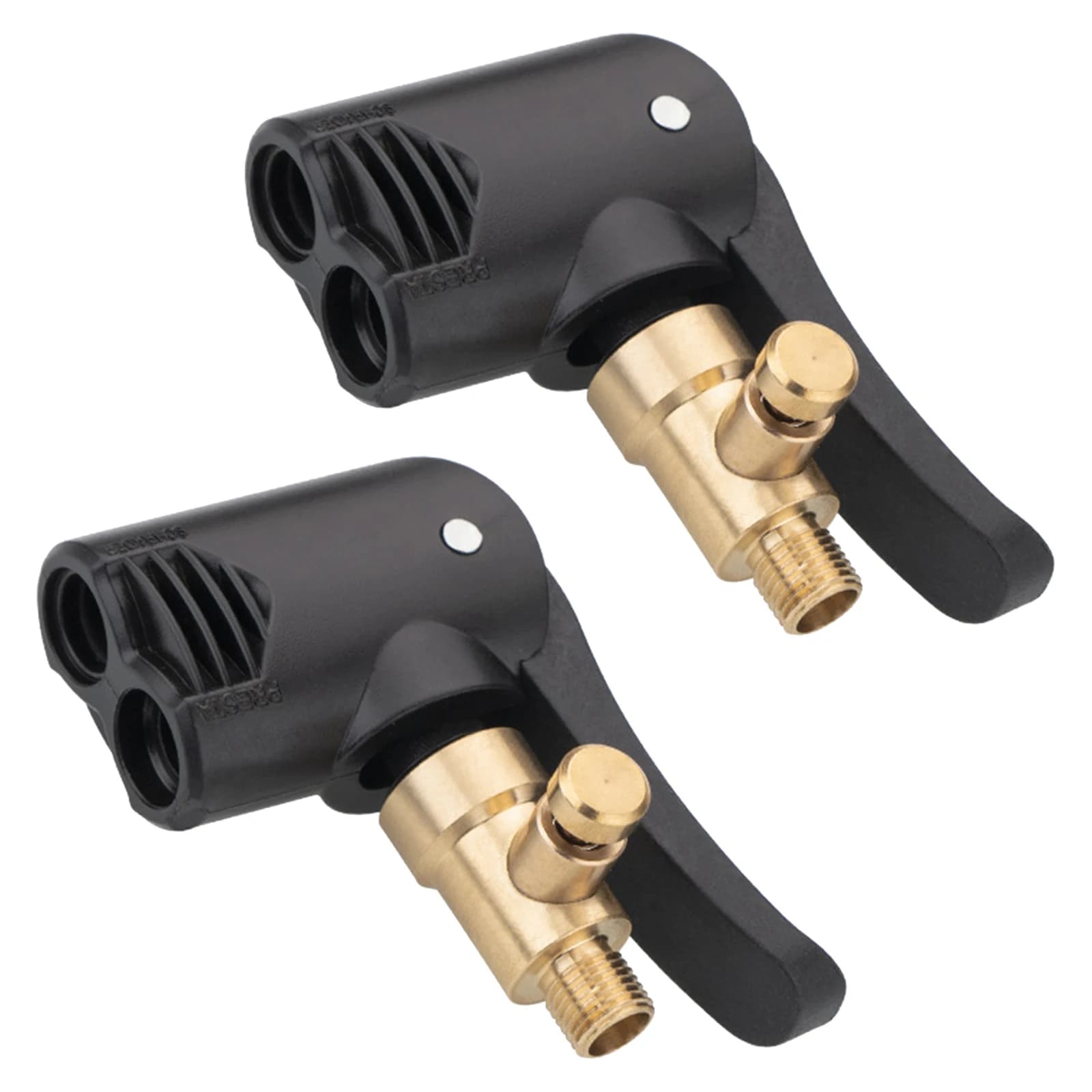 2PCS Bicycle Bike Tyre Tube Replacement For Presta Dual Head Portable Inflatable Air Pump Adapter Valve Bike Tire Pump Nozzle