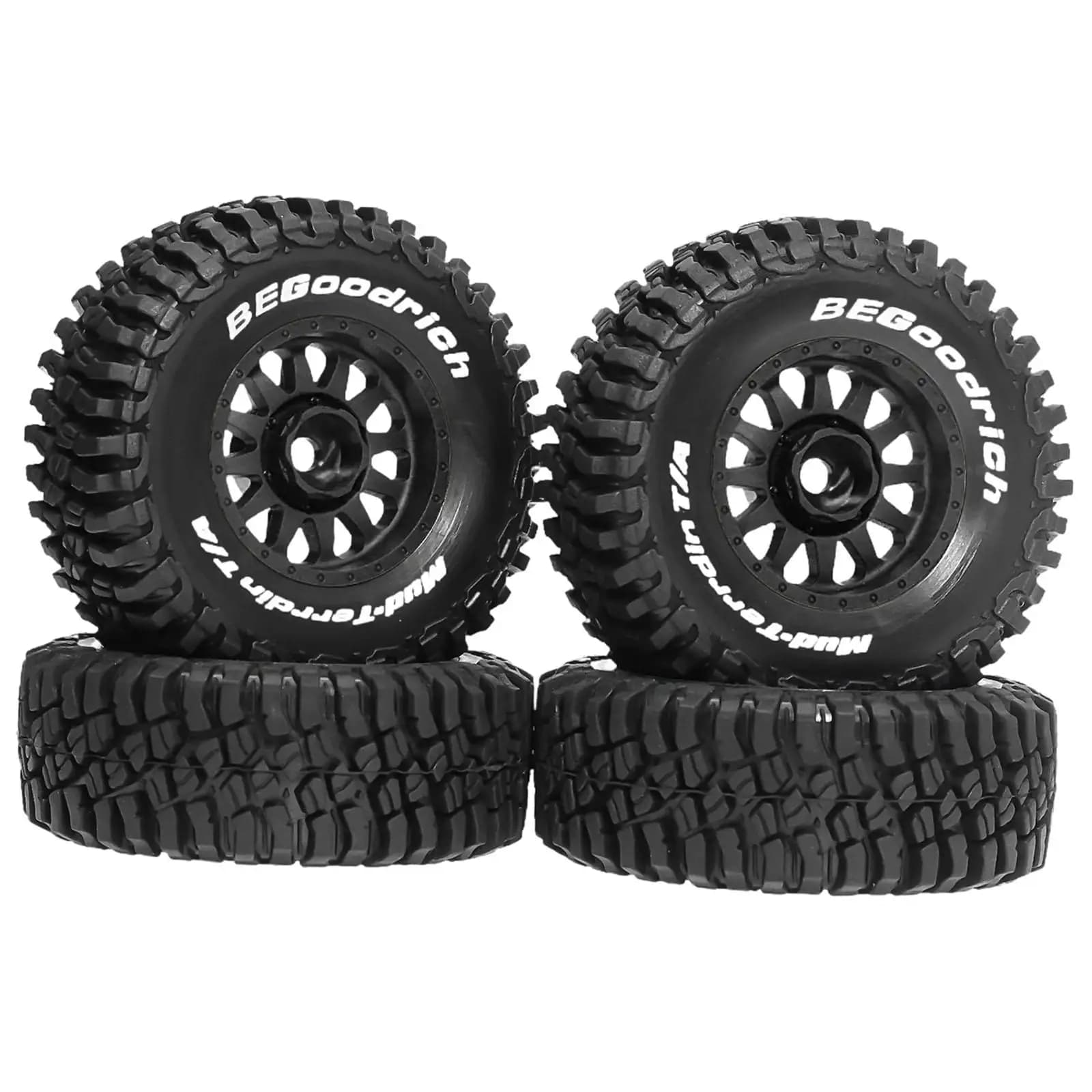 RC Car Tires Offset Crawler Tire Upgrade Kit for 1 14 1 16 Scale Truck Sturdy Replacement Wheels High Traction