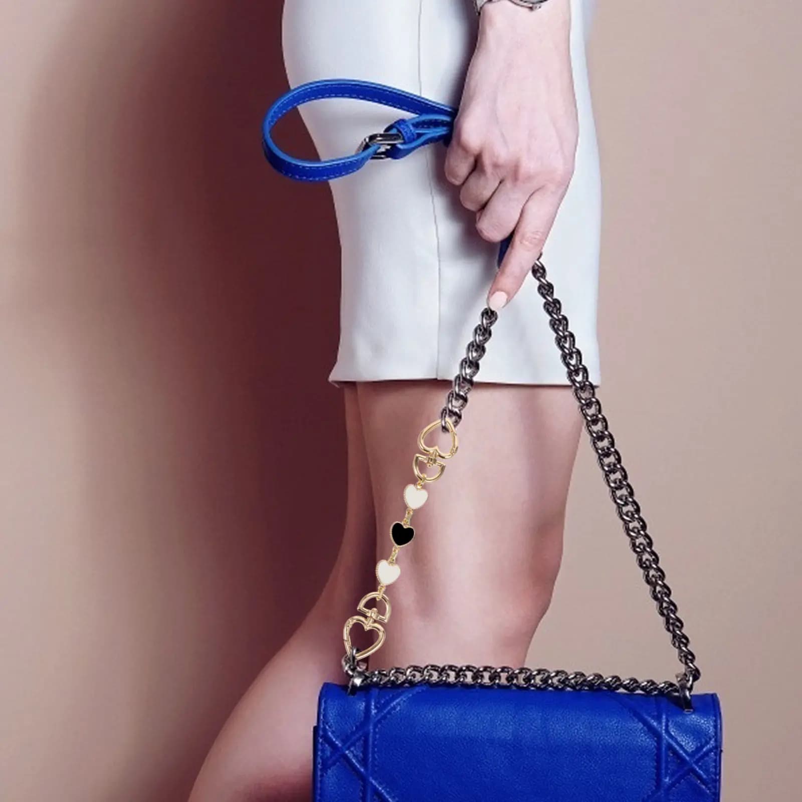1 pz. Catena Corta per Borsa Fai da Te, Estensione in Lega per Borsa, Accessori Durevoli per Borsa, Tracolla di Ricambio per Pochette, Catena per Borsetta