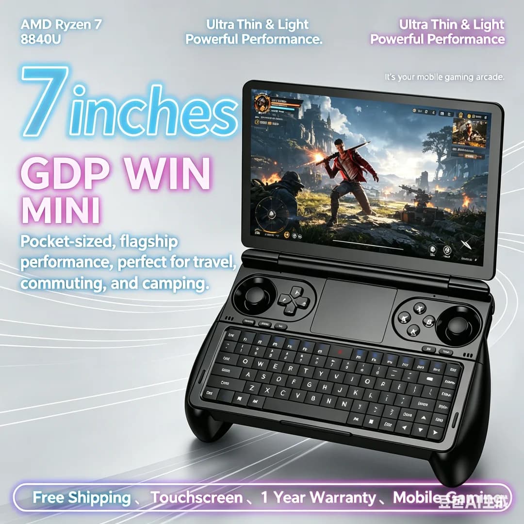 Hyper Apex GPD WIN Mini AMD AI 9 HX 370 7 Inch Handheld GamePad Tablet 32GB RAM 2TB PCIE4.0 Pocket Mini Laptop Game Player