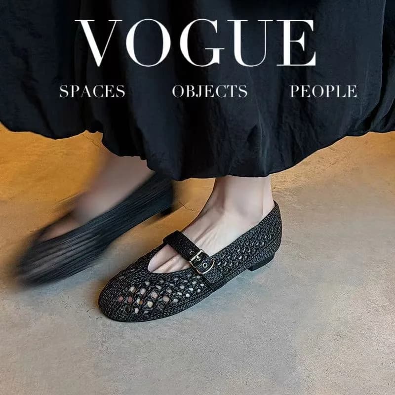 2026 new spring summer women sandals natural leather 22-25cm weave microfiber+sheepskin+pigskin round toe buckle women shoes
