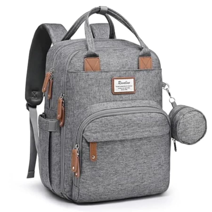 Backpack Multifunction Pannolini - Travel bag for Newborns with Changing Mat, Thermal Biberons and Porta Ciuccio, Large Capacity