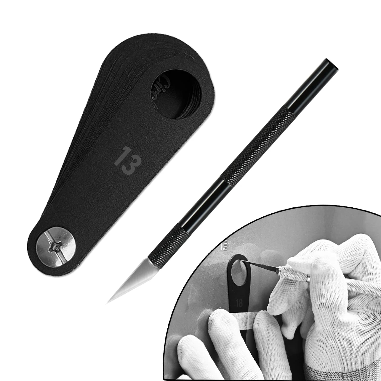 EHDIS Car Radar Round Cutting Template 13~25mm Reversing Detector Parking Sensor Wrap Film Tint PPF Precision Cut Out Aid Tool