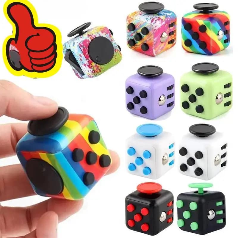 NUOVO Fidget Cube Antistress Mano Spinner Giocattolo di Decompressione per Autismo ADHD Ansia Giocattoli Sensoriali per Bambini Adulti Giocattolo Antistress