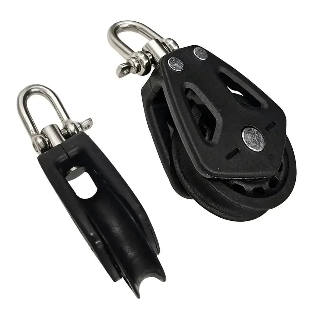 Manopola girevole a testa universale Puleggia singola Blocco cuscinetto semplice Corridore di corda Blocco puleggia ad alto carico Accessori universali per barche