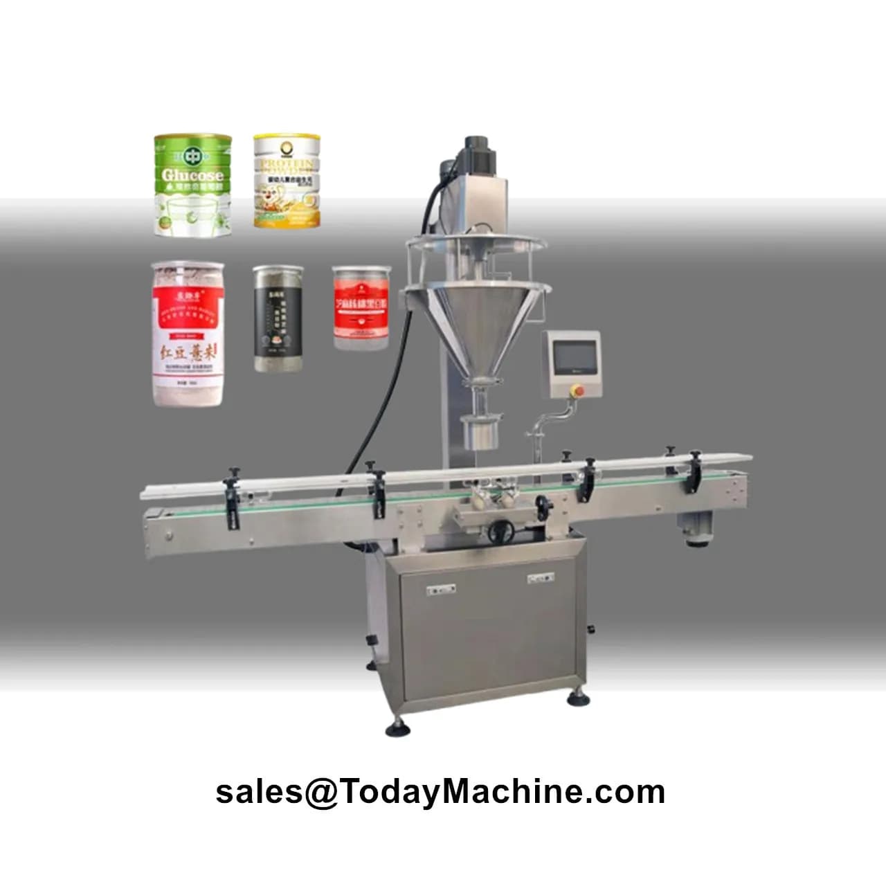 Automatic Auger Filler Protein Flour Coffee Seasoning Spice Powder Jar Bottle Filling Machine Line