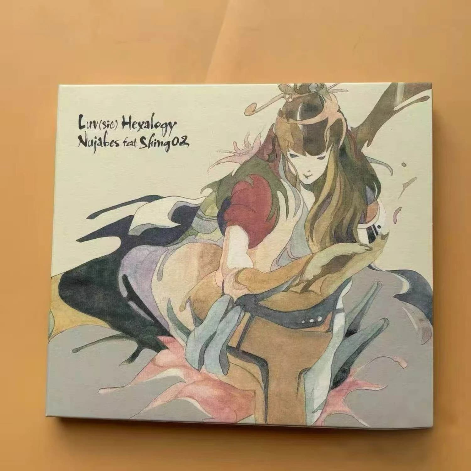Nujabes Feat. Shing02 Luv(sic) Hexalogy CD Album Collezione di Musica Jazz Hop Lo-fi Classica con Copertina Artistica Orientale ad Acquerello