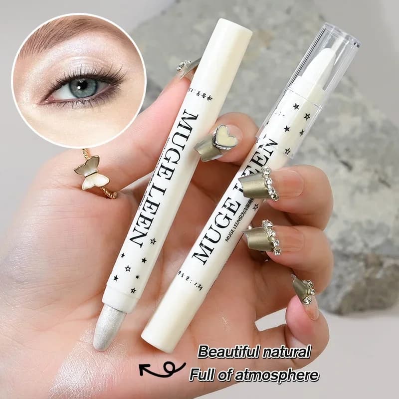 MUGELEEN Palpebra aegyo saliva brightening for opaque perlescent eye shadow highlight stick