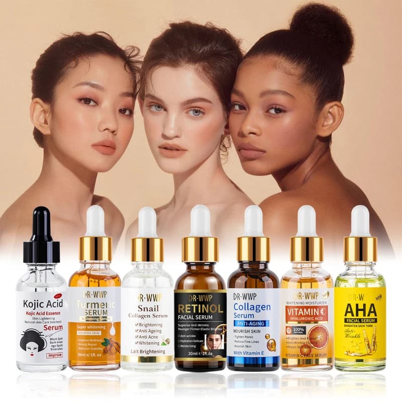 Serum Viso Delicate with Fruit Acids, Vitamin C, Curcuma, Hyaluronic Acid, Retinol, Lumaca Bava Extract, AHA, Hydrating and Illuminating