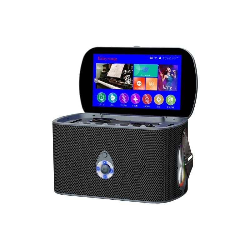 Portable Outdoor Home Theatre Karaoke Machine Dual Microphone Touch Screen 5.0 5000-10000mAh Battery Wireless Support Computer