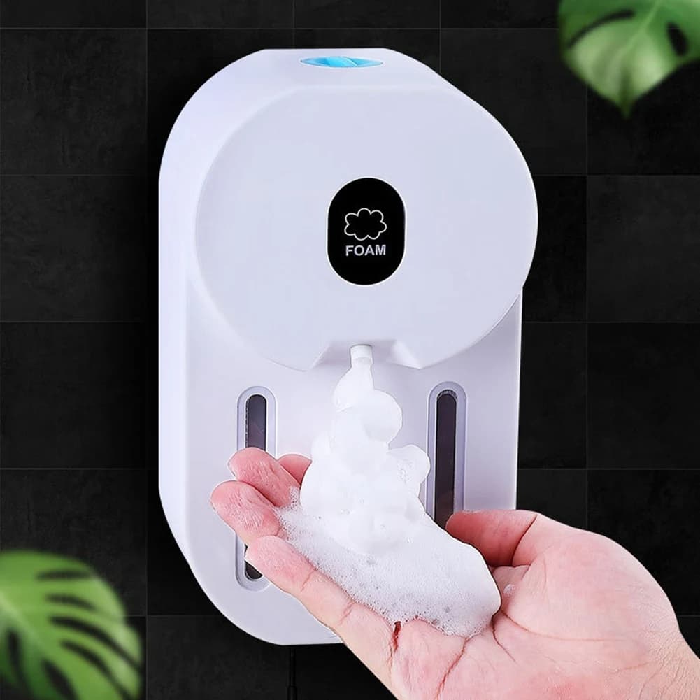 Dispenser di Sapone Automatico Senza Contatto ABLU, Macchina Intelligente con Sensore a Infrarossi per Lavaggio Mani