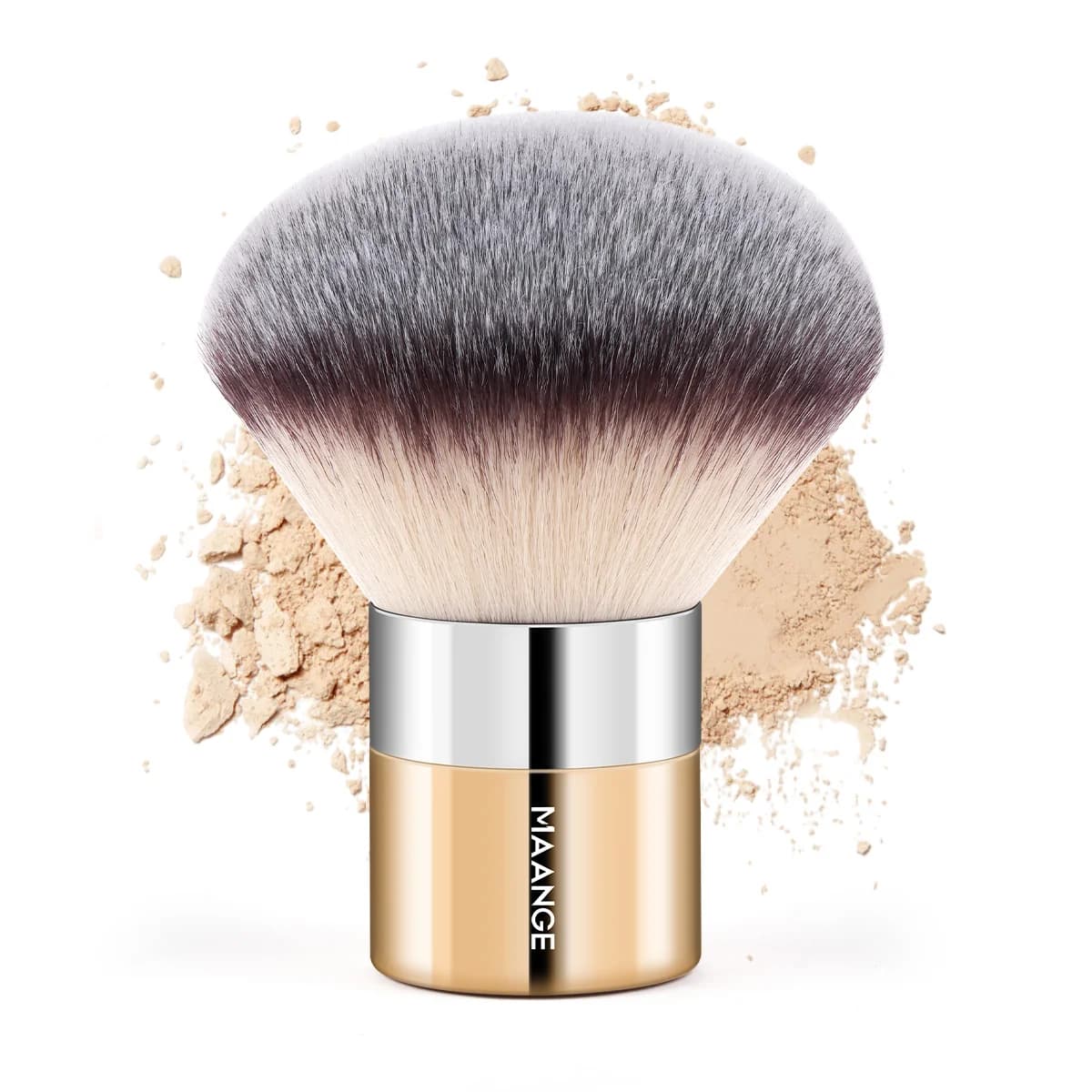 MAANGE Professional Makeup Brush Powder Mineral Cypriot Brush Kabuki Uniform Manico Premium Soft and dense hair for makeup Gift Beauty