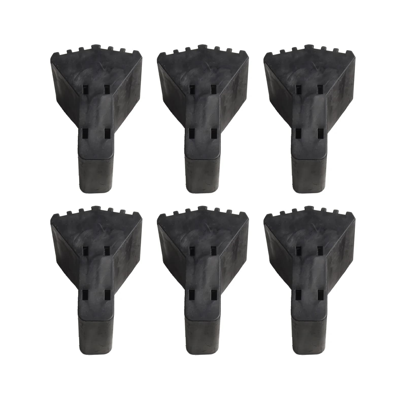 4/6 pezzi antiscivolo piedi della scala coperture in gomma pieghevole gamba piedi pastiglie mobili di ricambio tappetino gamba protezioni per sedie copertura pastiglie