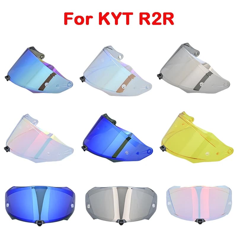 Per R2R Casco Moto Visiera Lente Per KYT R2R Sostituire Anti-UV Anti-Graffio Antipolvere Vento Scudo Accessori Moto
