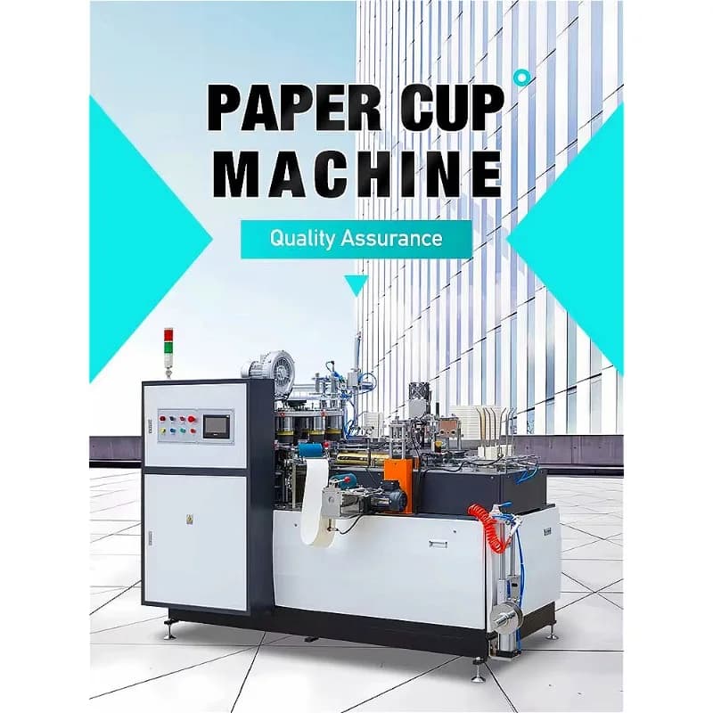 Disposable Paper Cup & Container Line for Cup Bowl Box Flat Top Container Customized 2 32oz for Catering Fast Food Chain Supply