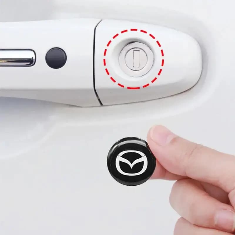 3D Auto Serratura Buco Della Serratura Adesivi Porta Proteggere Interno Per Mazda 2 3 5 6 CX5 CX9 CX7 CX4 CX3 CX30 MX5 MX3 Accessori