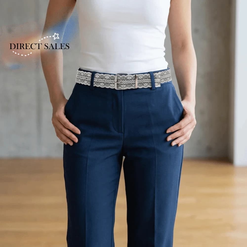 Vintage Floral Lace Waistband Adjustable All-match Waist Belt Waist Strap Korean Style Dress Jeans Belt Spicy Girls