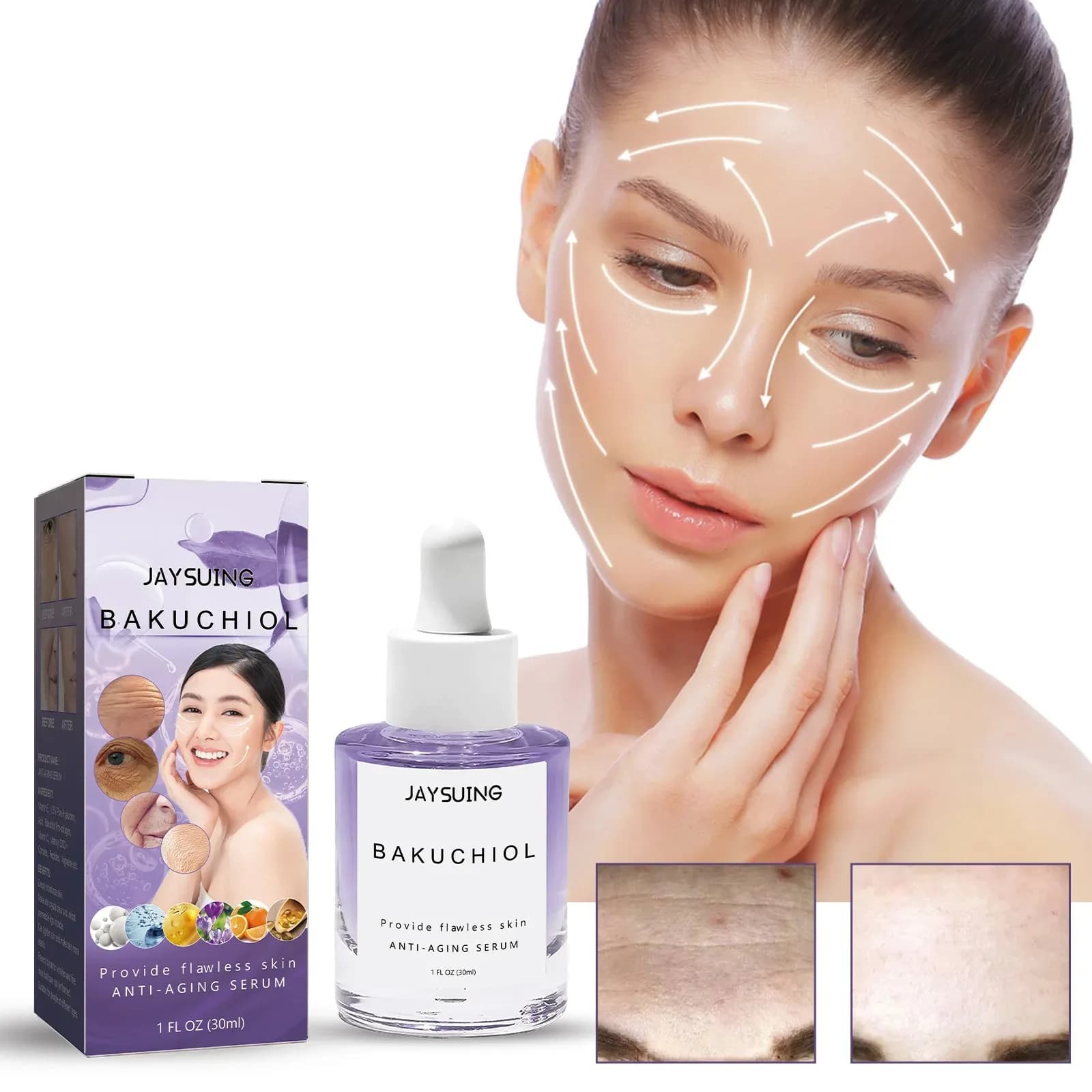Jay abandoning collagen firming essence fade thin lines fold nose resist wrinkles serum illuminate skin hydrate lips facial skin care