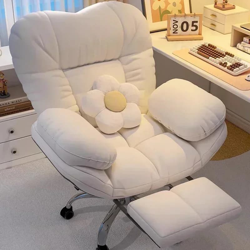 Sedia da ufficio rilassante Sedie da ufficio girevoli pigre Poltrone con ruote Comodo gioco per PC Comodi mobili Silla Oficina