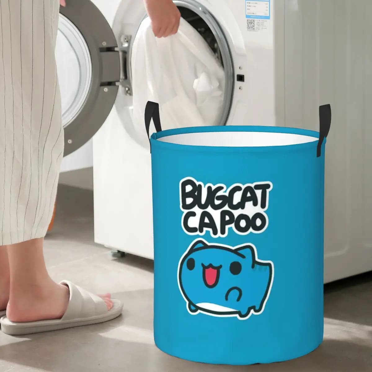 Foldable Basket for Bucato Theme Cat Bugcat Capoo, Basket Holders for Dresses and Toys, Home Organizer