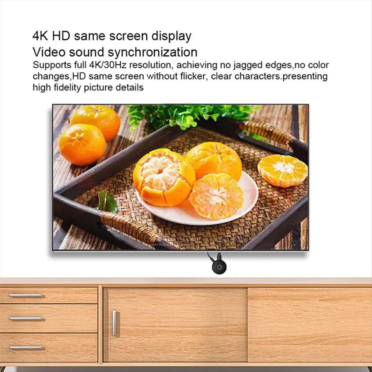 A26Z 2.4G/5G 4K Dual Band Display Receiver Wireless -Compatible TV Screen Sharing Stick Dongle Adapter for Projector HDTV