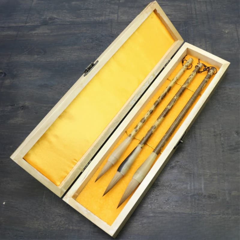 Calligraphy and painting Beiwei pure wolf brush gift brush set