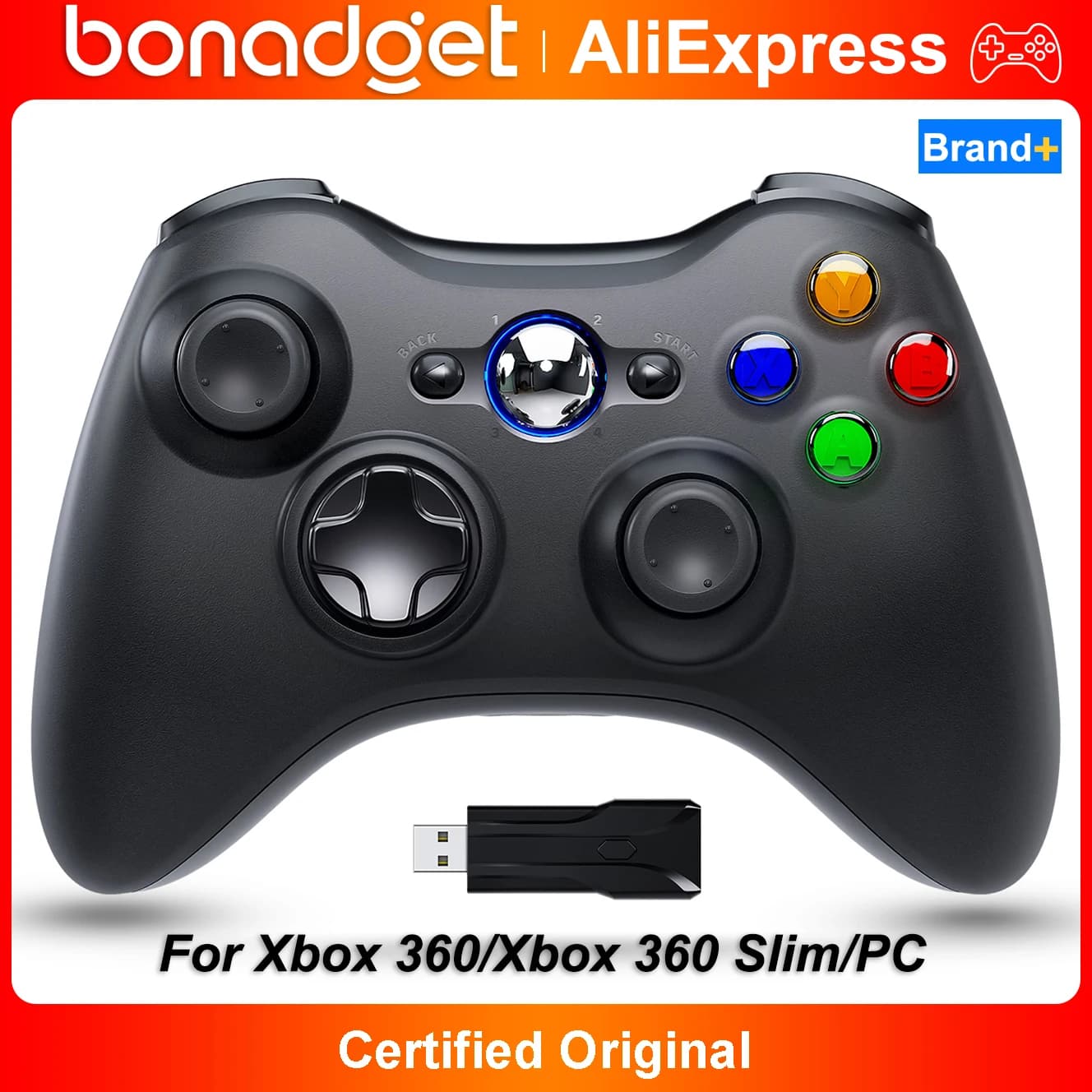 Controller di gioco per Xbox 360/360 Slim/PC 2.4G Wireless Gamepad Console per videogiochi Rocker Joystick Maniglia di gioco accessori