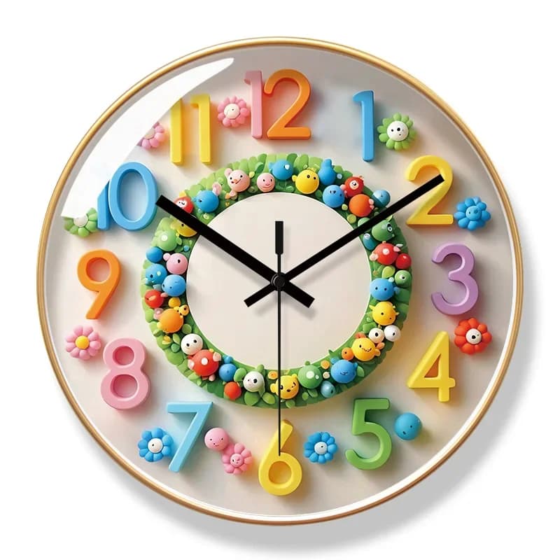 10/12/14 inch cartoon shape wall clock Simple fashion quartz wall clock for home Creative wall clock cute wall clock for kids room