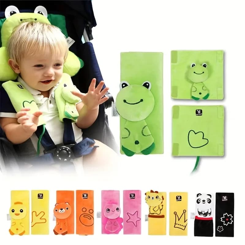 vvocci Baby Car Seat Straps Cover Shoulder Pads for Baby, Baby Car Seat Belt Pads Seat Belt Covers for All Car Seats Pushchair