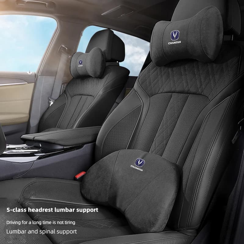 Seggiolino auto poggiatesta memoria cotone cuscino di protezione del collo lombare per Changan CS95 CS85 CS75 CS55 CX20 CS35 CS15 CX70 EADO 2017 2018