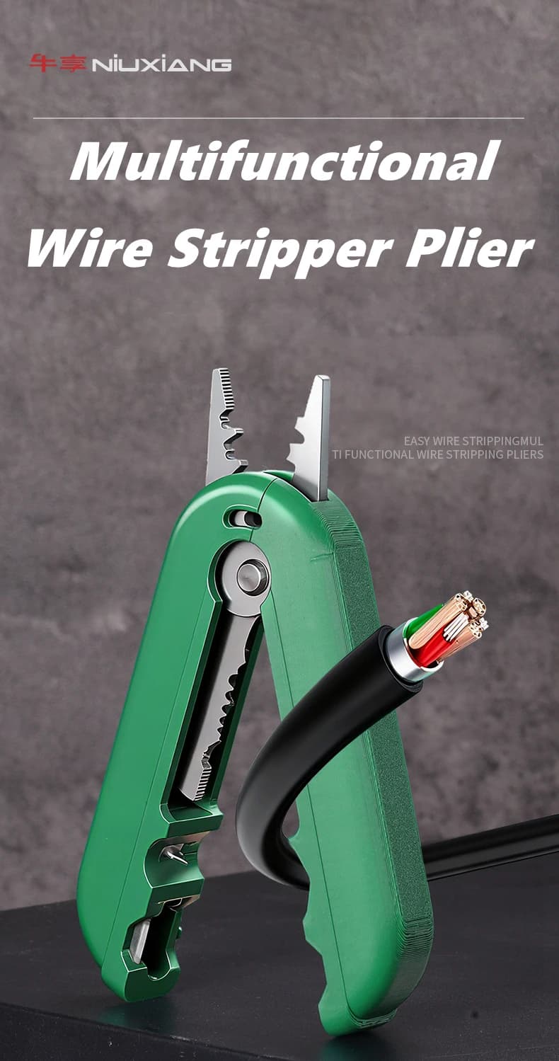 Multi-function Wire Stripper Electricians Cable Cutting Scissors Crimping Pliers Cable Cutter Crimper Tool, Electrical Pliers