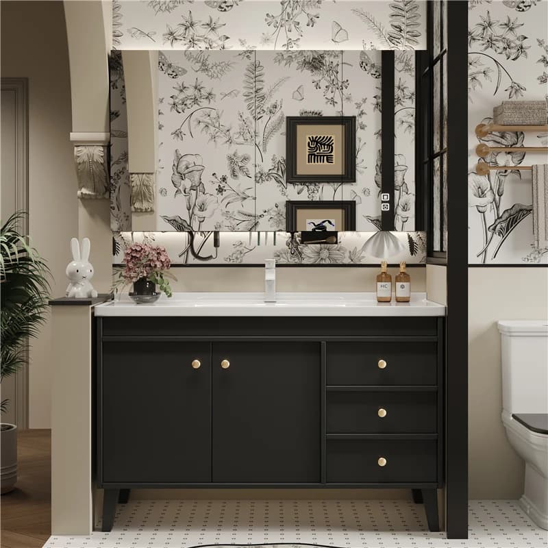 Mobile da Bagno con Scomparti Disinfettanti, Mobile per Trucco da Soggiorno, Mobile da Bagno per Profumi e Gadget, Arredamento Trendy