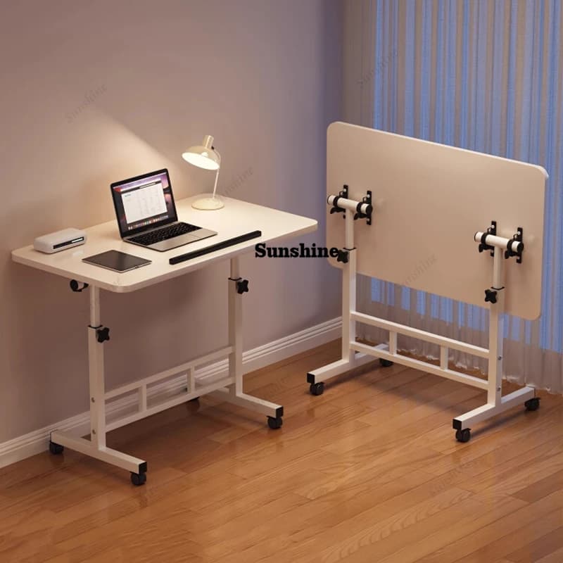 Tavoli da Pranzo Regolabili con Gambe Alte e Ruote, Elegante Tavolo da Pranzo Pieghevole ed Estensibile, Arredamento Semplice e Mobile per Sala da Pranzo