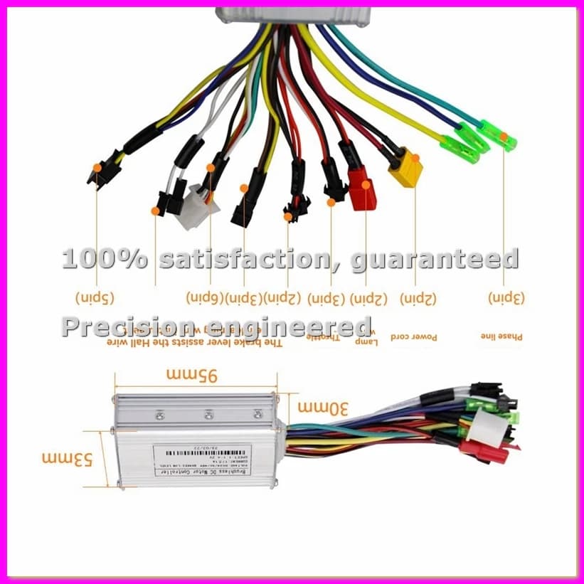 Controller Motore Brushless 36V 48V 250W 350W con Kit LCD S861 per Bici Elettrica da Montagna e Scooter - ANKL