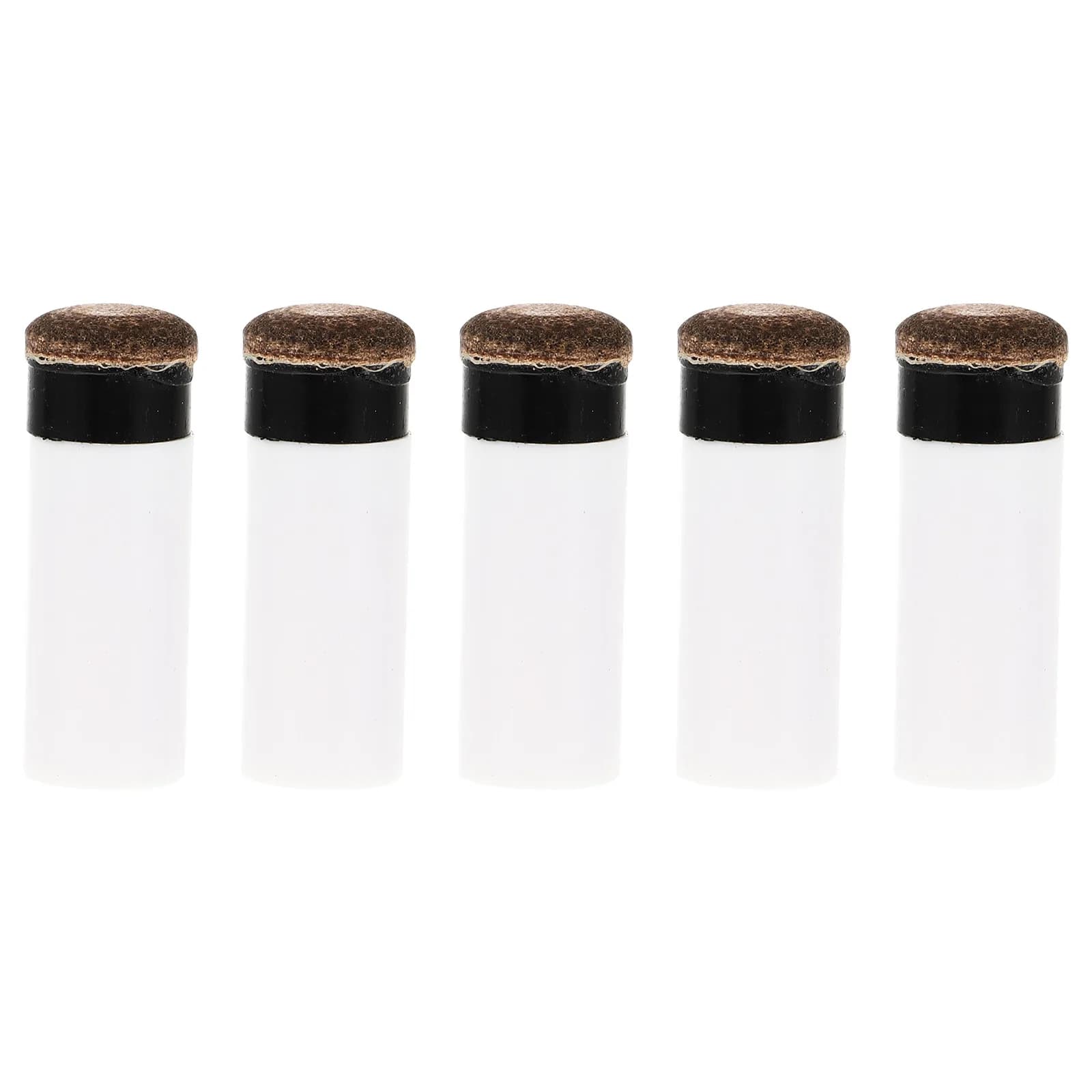 5Pcs Billiard Cue Tips Plastic Screw-on Replacement for Pool Cues Stick Ferrules Billiard Supplies Cue Tips Replacement Parts