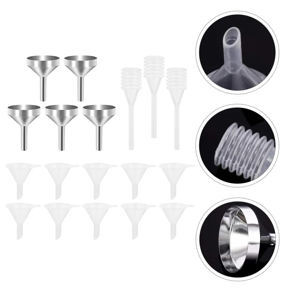 Liquid Dispensing Tool, Mini Embedding for Perfume Filling, Multipurpose Multipurpose Metal Funnel for Essential Oil Transfer, Compact Size