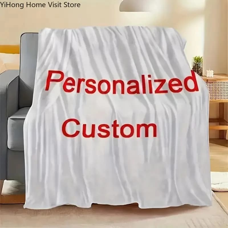 Nuova coperta fotografica personalizzata Stampa personalizzata su richiesta Dropshipping Coperte calde per fidanzato, ragazza, amici e famiglia