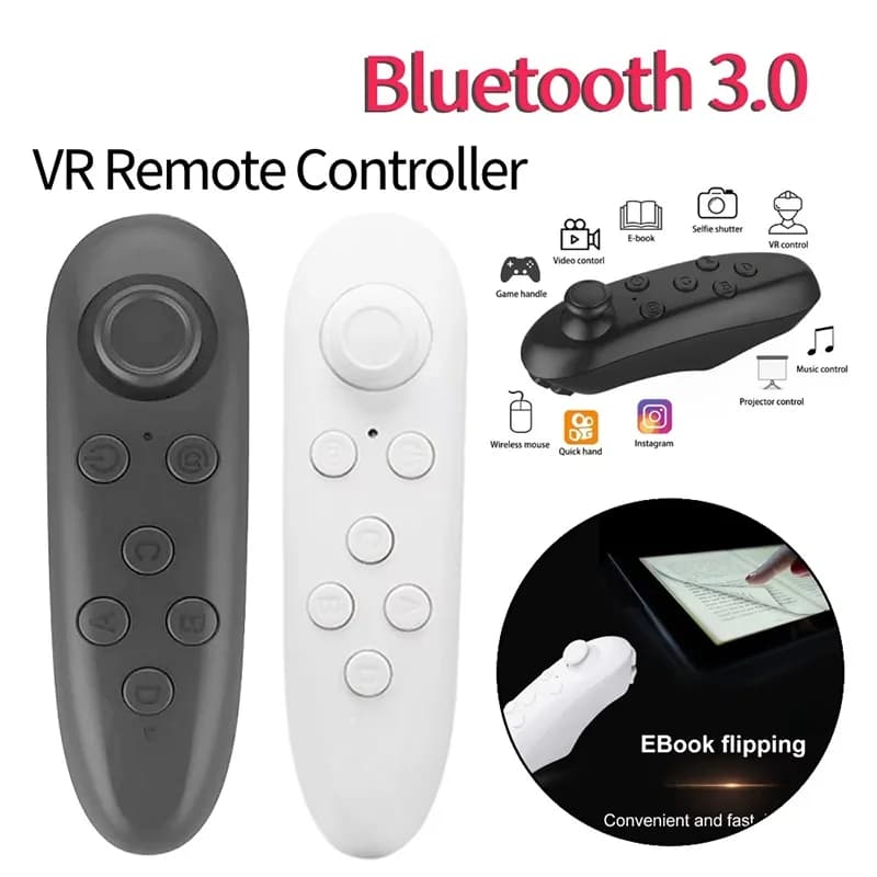 Telecomando Occhiali VR Telecomando Alimentato a batteria Bluetooth Gamepad Accessori per Android IOS Smartphone TV Tablet