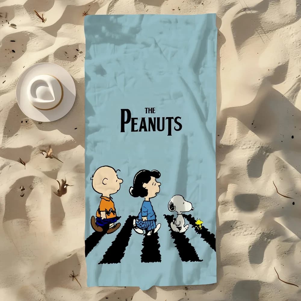 Asciugamano morbido e carino regalo per la piscina per viaggi S-Snoopys-S Palestra Doccia Campeggio Asciugatura rapida Cartoon Sport Grande telo mare