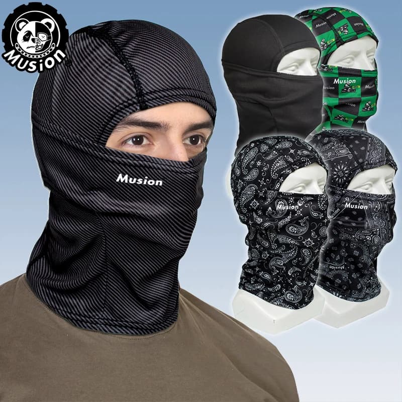 Musion Passamontagna originale Maschera Moto Moda Stampa Maschera Bandana Fascia Sciarpa Sport all'aria aperta Equitazione