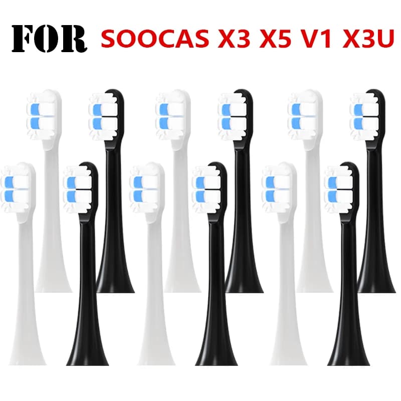 Testine di Ricambio per Spazzolino Elettrico Soocare Cloud Feeling (4-20 Pezzi) Compatibili con SOOCAS Mi SOOCARE X3/X1/V1/V2/D3