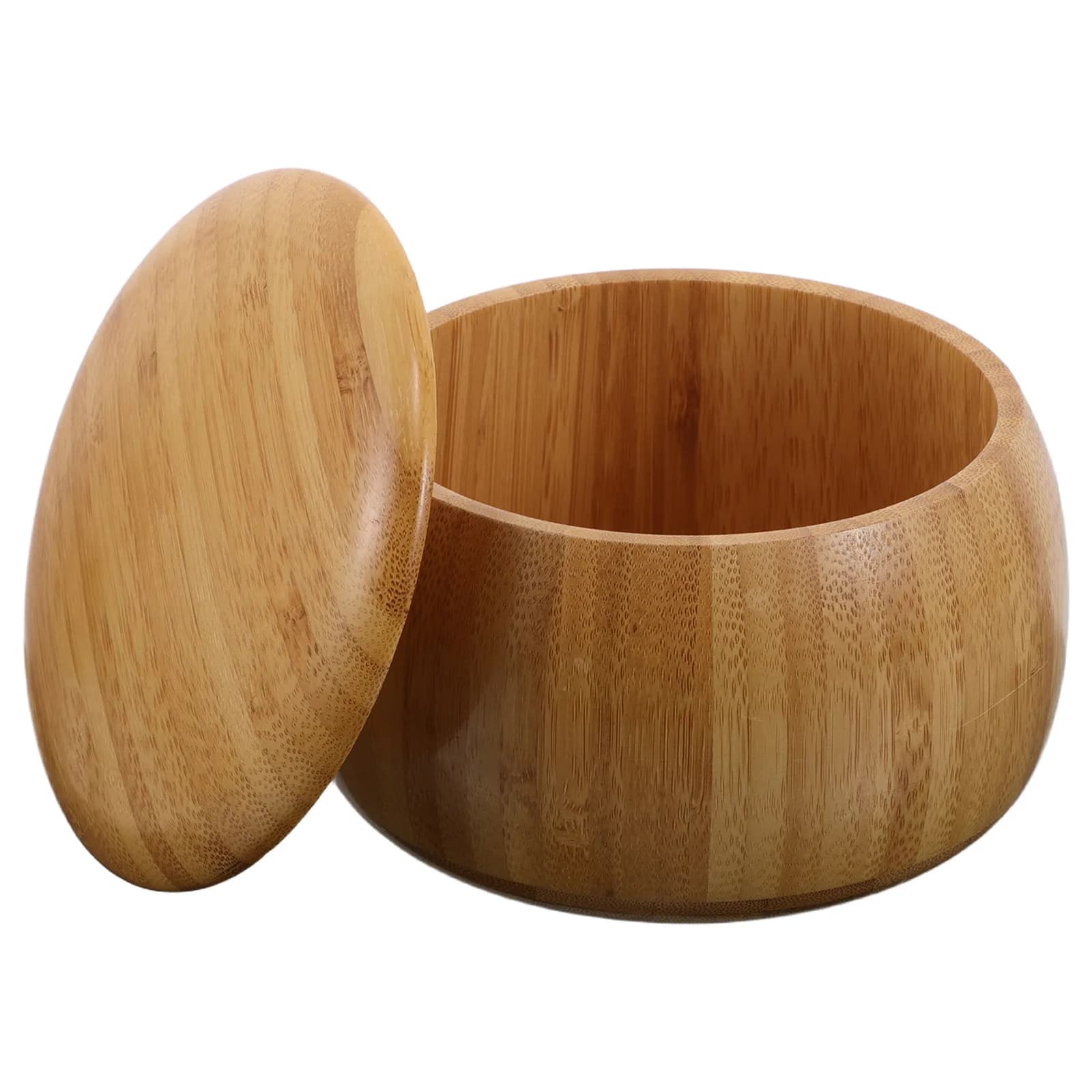 Grande Ciotola in Legno con Coperchio, Contenitore Solido per Pezzi degli Scacchi, Scatola Antiumidità per Gioco del Go Cinese, Elegante Decorazione per la Casa