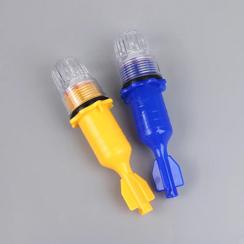 1 Pezzo Luce da Pesca Subacquea, Faro Segnalatore per Rete, Luce Indicatrice, Lampada per Attirare Pesci, Lampada Lampeggiante a Doppio Flash