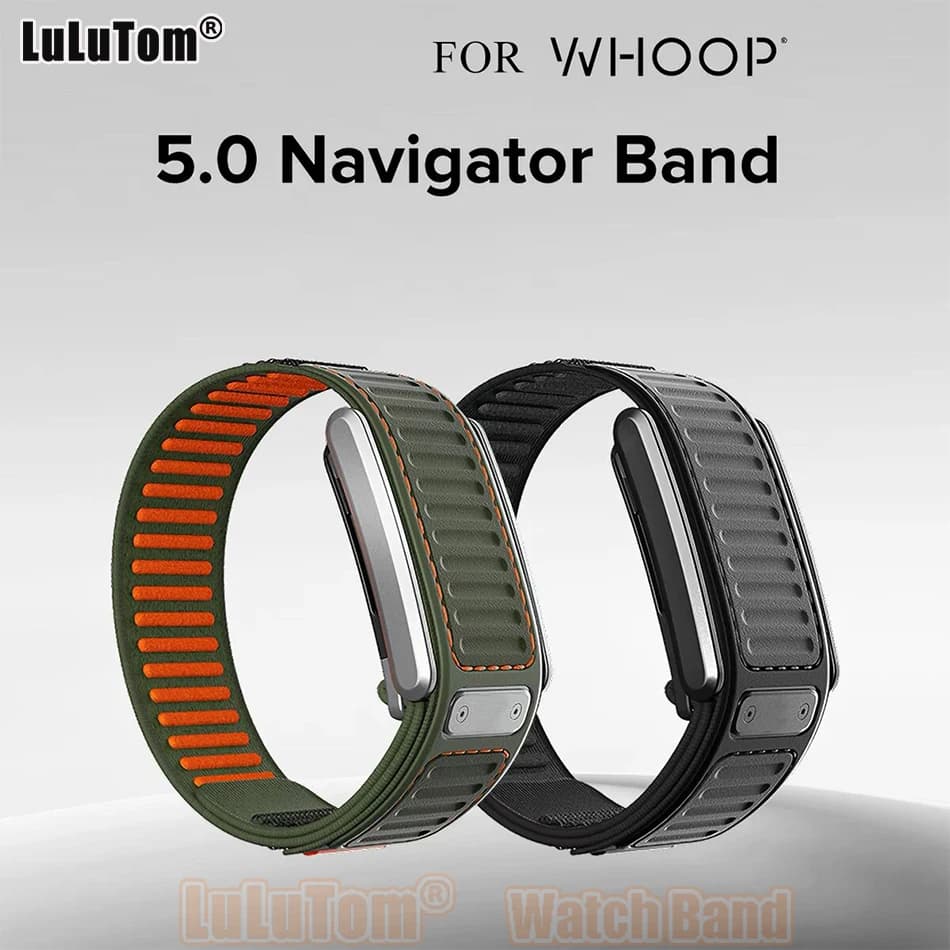 For WHOOP 5.0/WHOOP MG Navigator Replacement Band Heavy-Duty Rugged Nylon Velcro Strap Sport & Daily Wear Waterproof Watch Strap