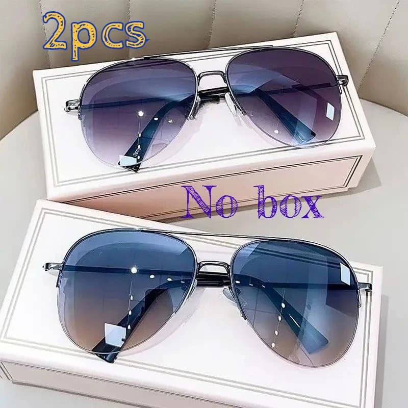 1/2 occhiali unisex classici polarizzati in metallo, perfetti per oggetti di scena fotografici, feste e regali.