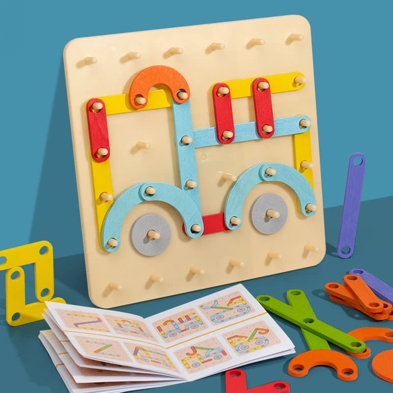 Montessori forma Versatile Puzzle colonna Set blocchi per la prima educazione abbinati al numero di lettera geometrica bambini ragazzi e ragazze giocattolo