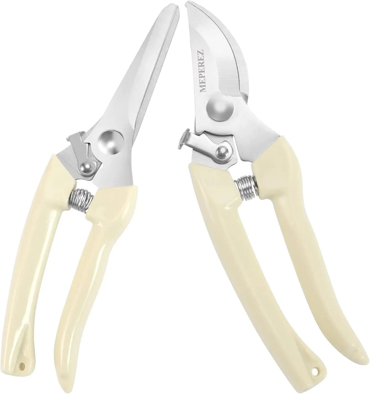 Professional Gardening Scissors, Steel Sharp Blades for Flowers, Bushes, Fruit Trees - Ideal for Florists and Home Gardens
