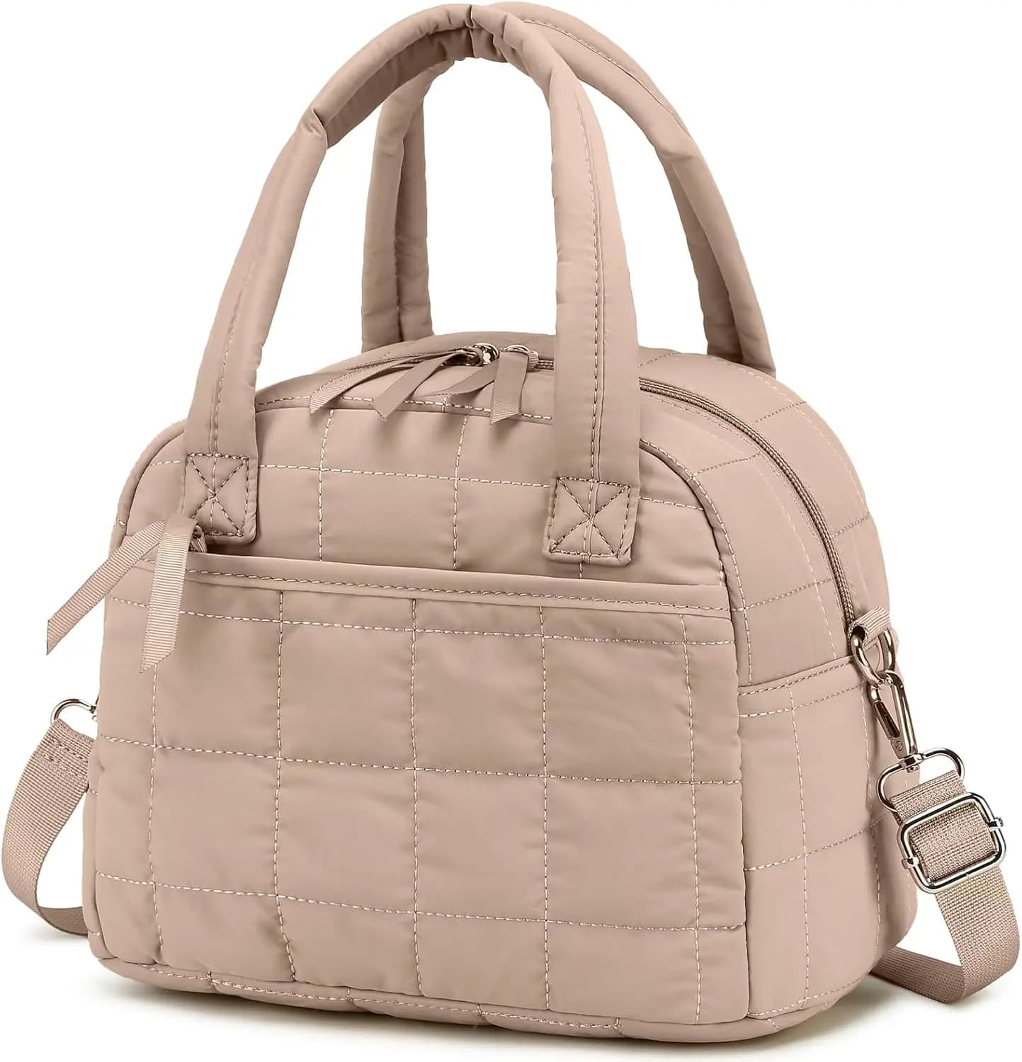 Borsa Termica Trapuntata per Pranzo da Donna, con Tracolla Regolabile, Riutilizzabile per Lavoro, Scuola, Picnic, Viaggi